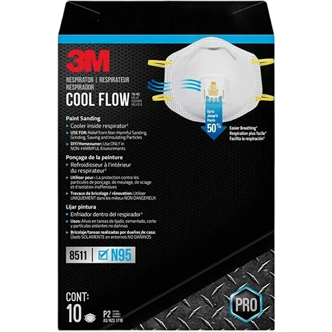 Carefully Designed 3M N95 Woodworking Sanding and Fiberglass Valved Respirator 10-Pack Selected