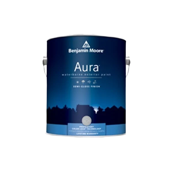 Fine Crafted Benjamin Moore Aura White Semi-Gloss Exterior Paint 1 Quart Smart