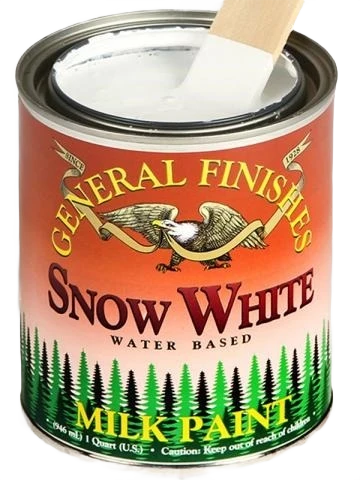 Stylish General Finishes Snow White Milk Paint Quart Authentic