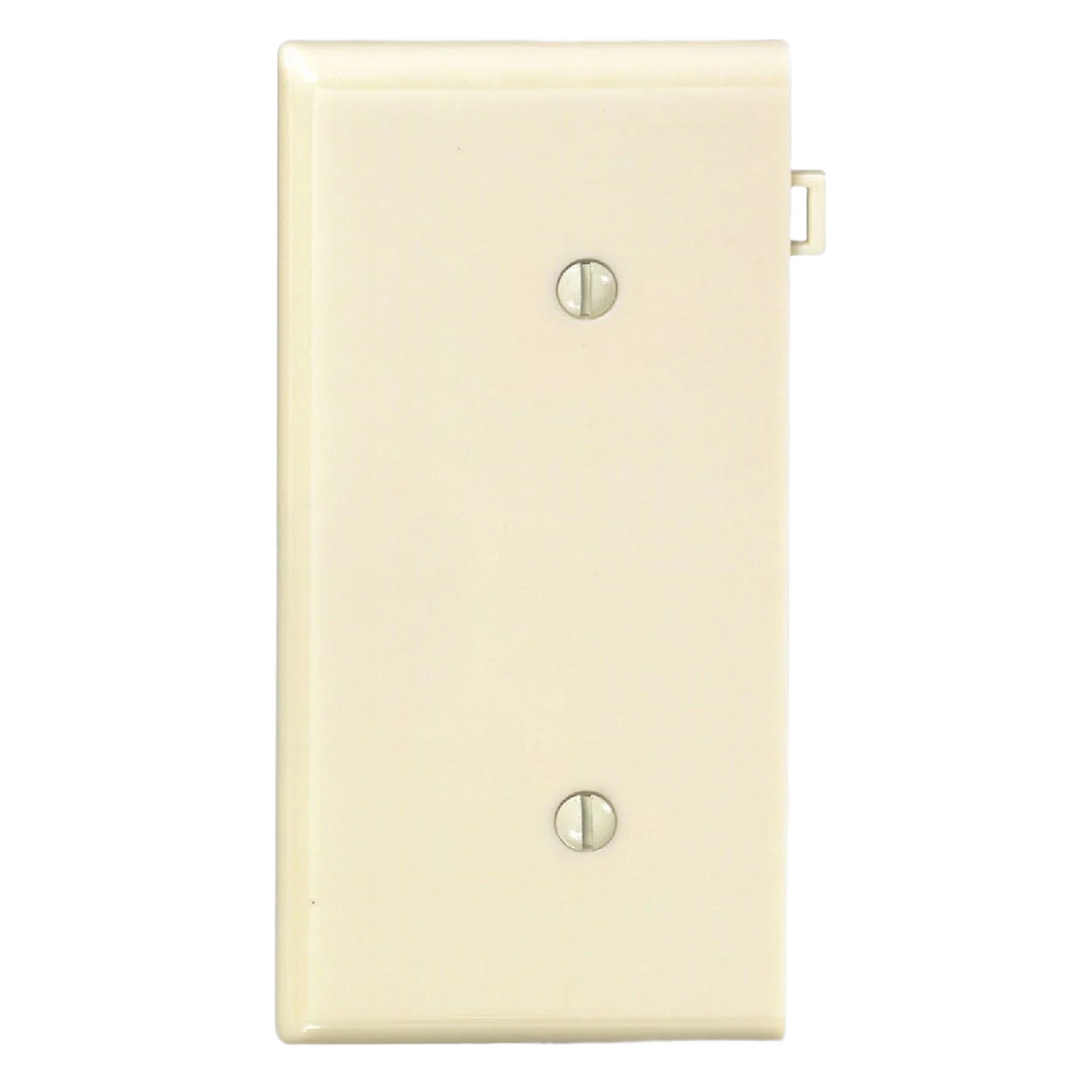 Optimized Leviton 1-Gang Ivory Standard End Nylon Blank Wall Plate Secure