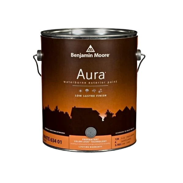 Smart Benjamin Moore Aura 2X Low Lustre Exterior Paint 1 Quart Clean