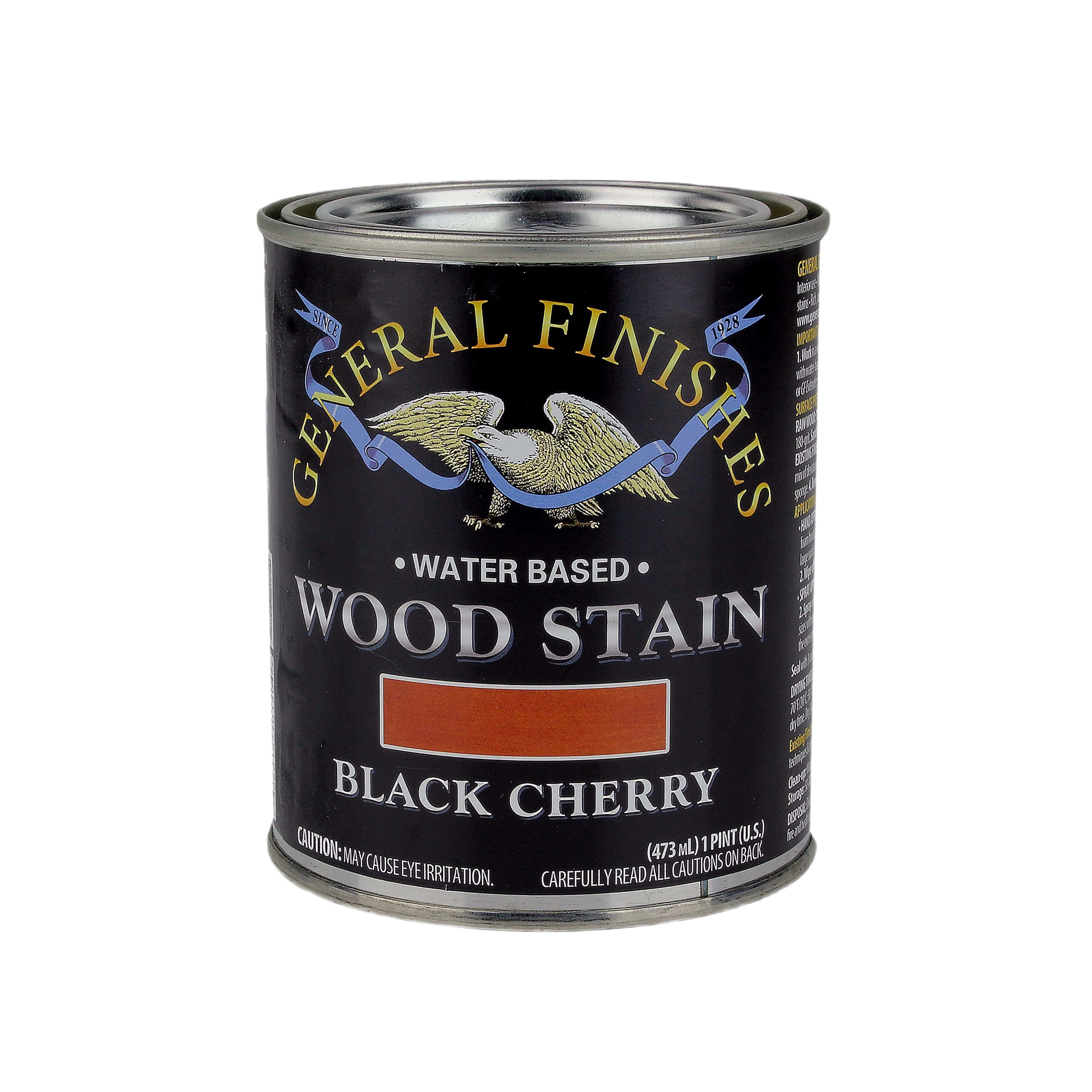 Breathable General Finishes Black Cherry Water Based Wood Stain 1 Quart Excellent