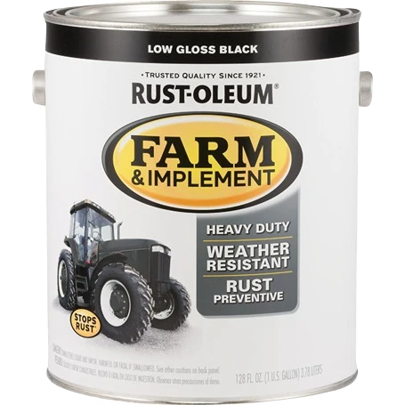Unique Rust-Oleum Black Low Gloss Farm and Implement Enamel 1 gallon Fine Crafted