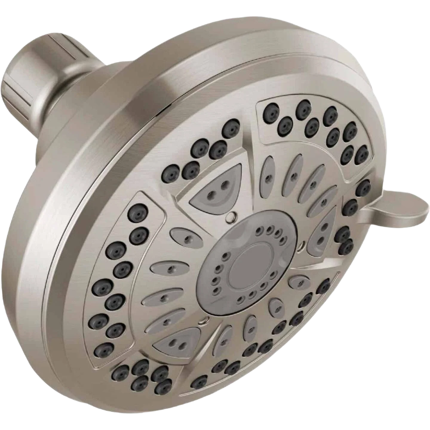 Exceptional Delta Spotshield Brushed Nickel 6 Setting Shower Head Authentic