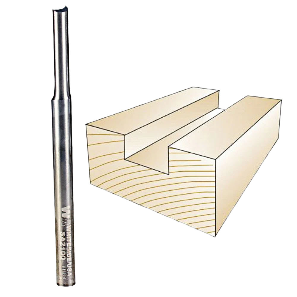 Convenient Whiteside O-Flute Straight Bit 1 4 in. SH x 1 4 in. CD x 1 in. CL Sophisticated