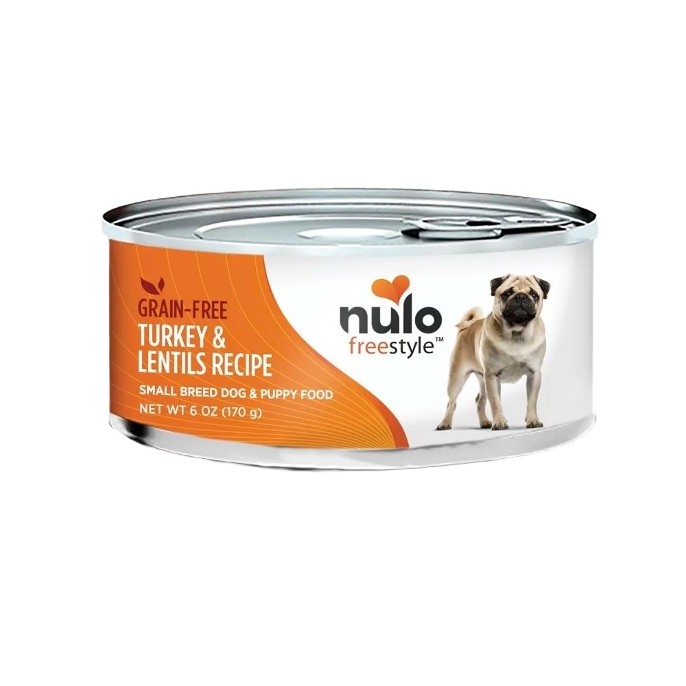 Secure Nulo style Turkey Lentils Canned Dog Food for Small Breeds 6 oz. Practical