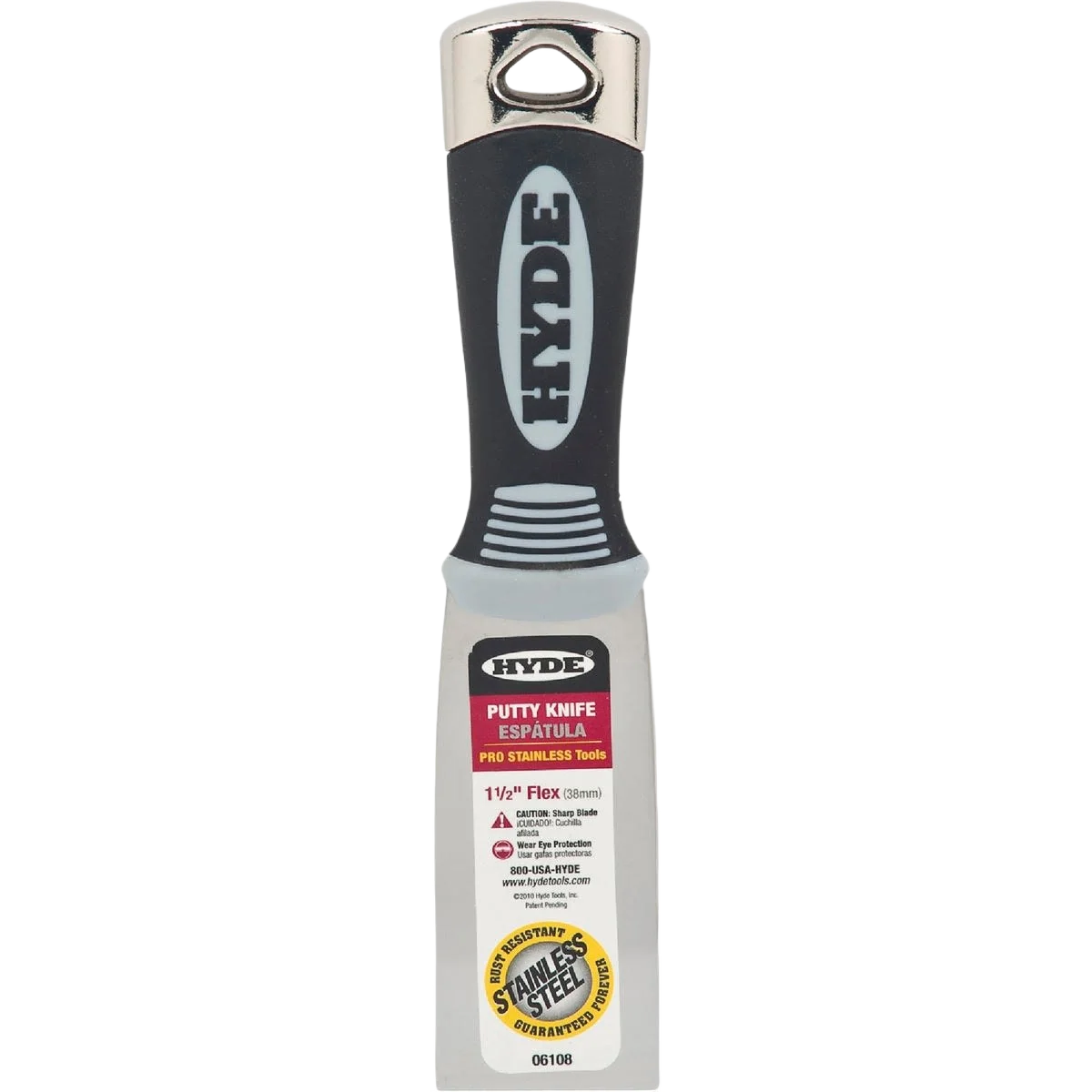 Lightweight Hyde Pro Stainless Flex Putty Knife 1-1 2 in. Clean