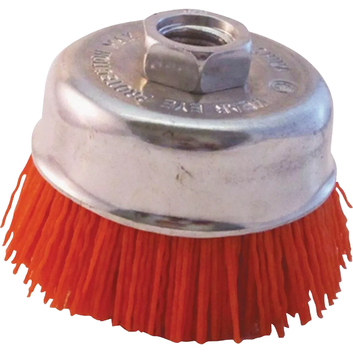 Luxury Nyalox 3 x 5 8 in. Orange 120-Grit Nylon Medium Cup Brush Dependable