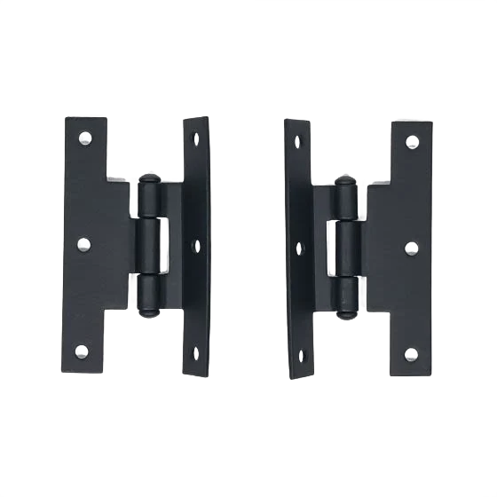 Verified Acorn Smooth Black Offset Cabinet H Hinge Pair 3 in. Enhanced