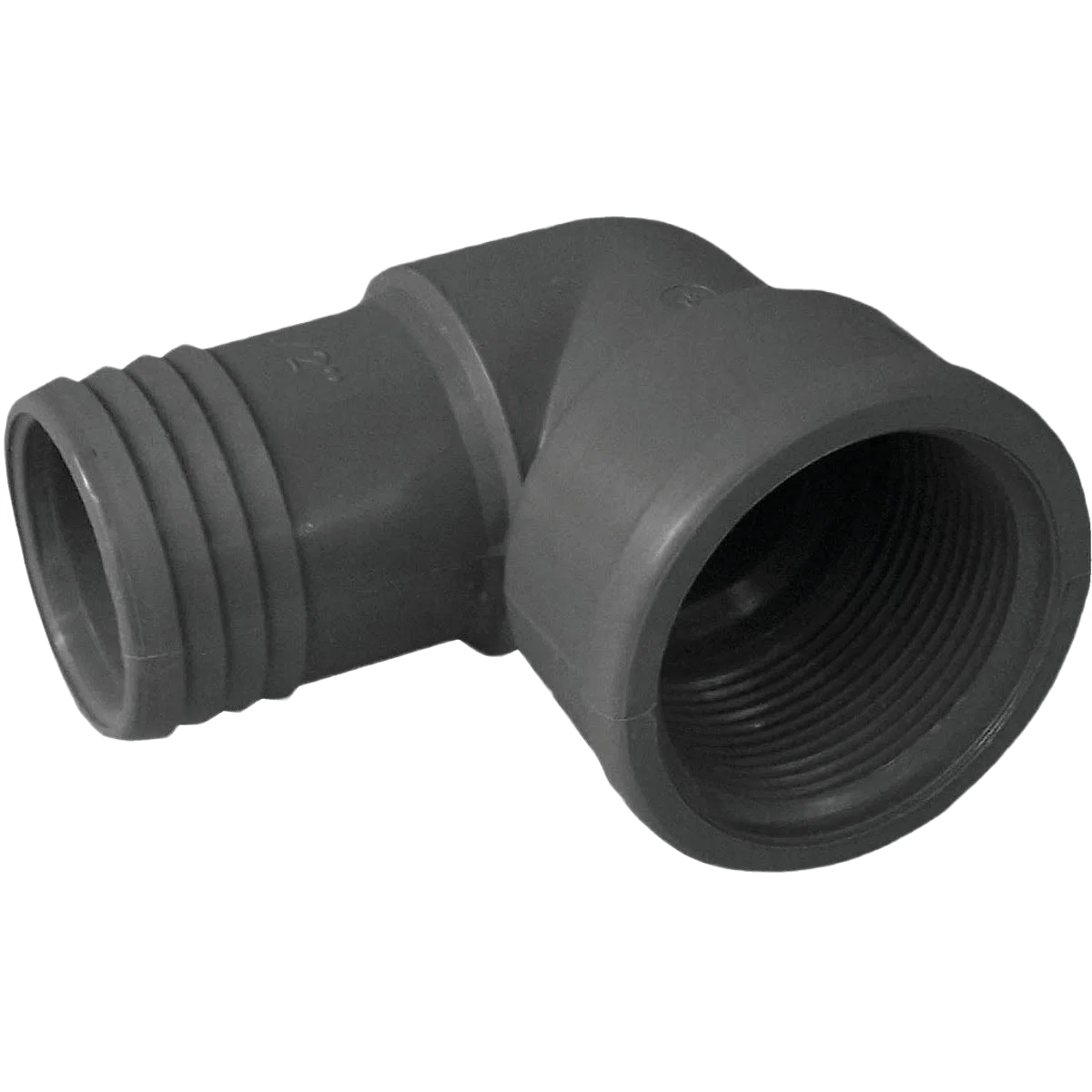 Certified Boshart Poly 90 Deg. Insert Elbow 1-1 2 In. x 1-1 2 In. FIP Recyclable