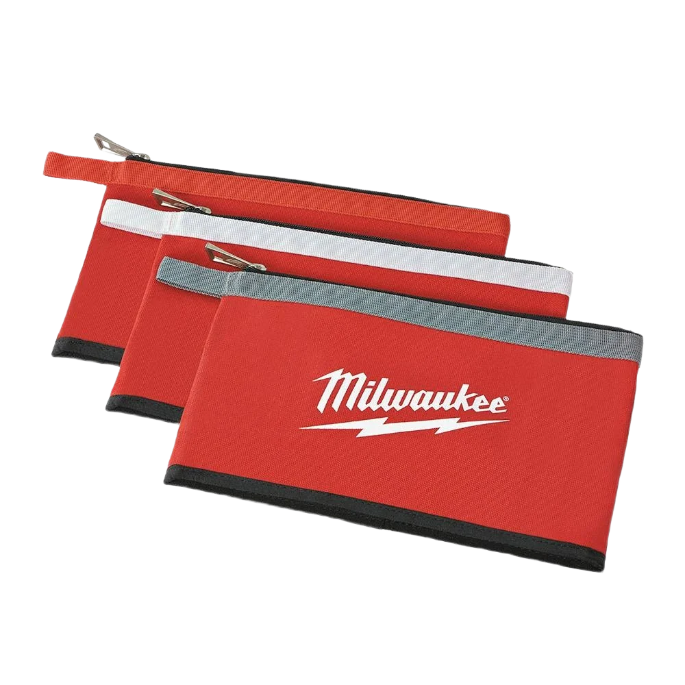 Smart Milwaukee Zipper Pouches 3-Pack Prestigious