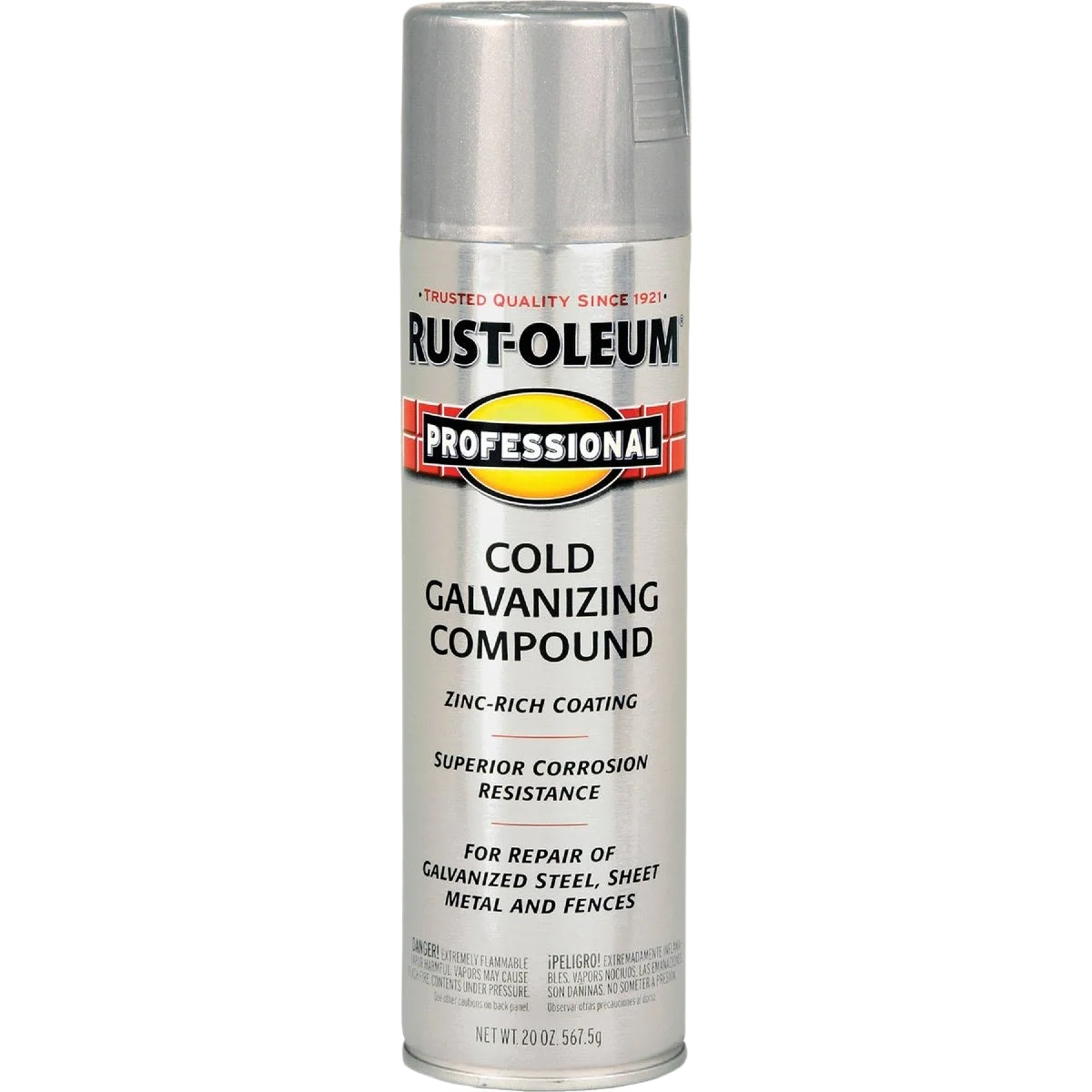 Classic Rust-Oleum Professional Cold Galvanized Compound Spray Paint 20 oz. Functional