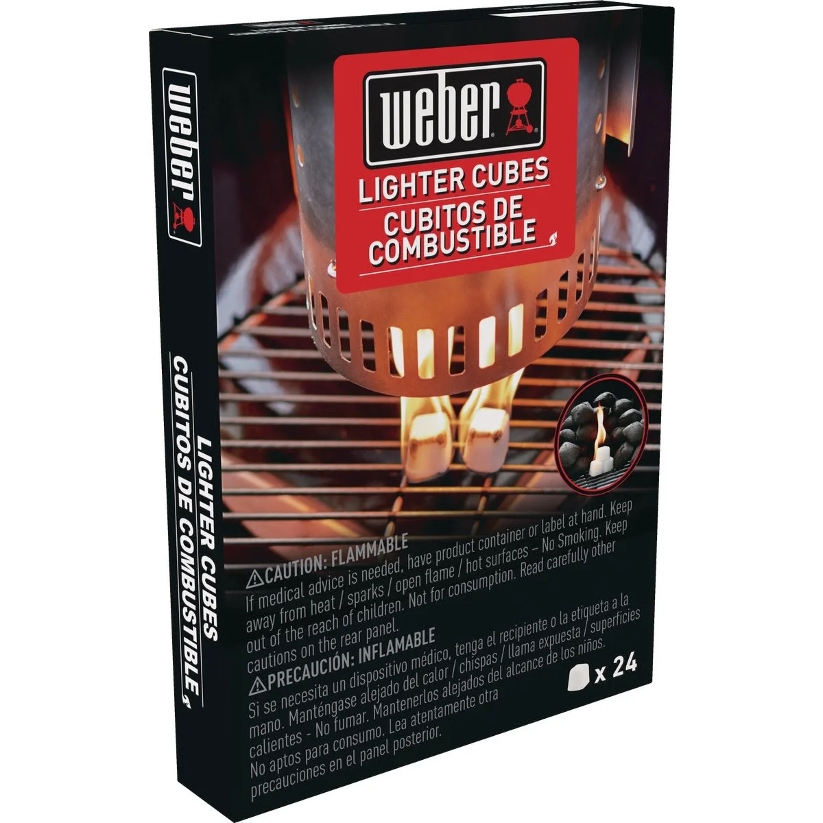 Powerful Weber Odorless Cube Fire Starters 24 Pack Quality