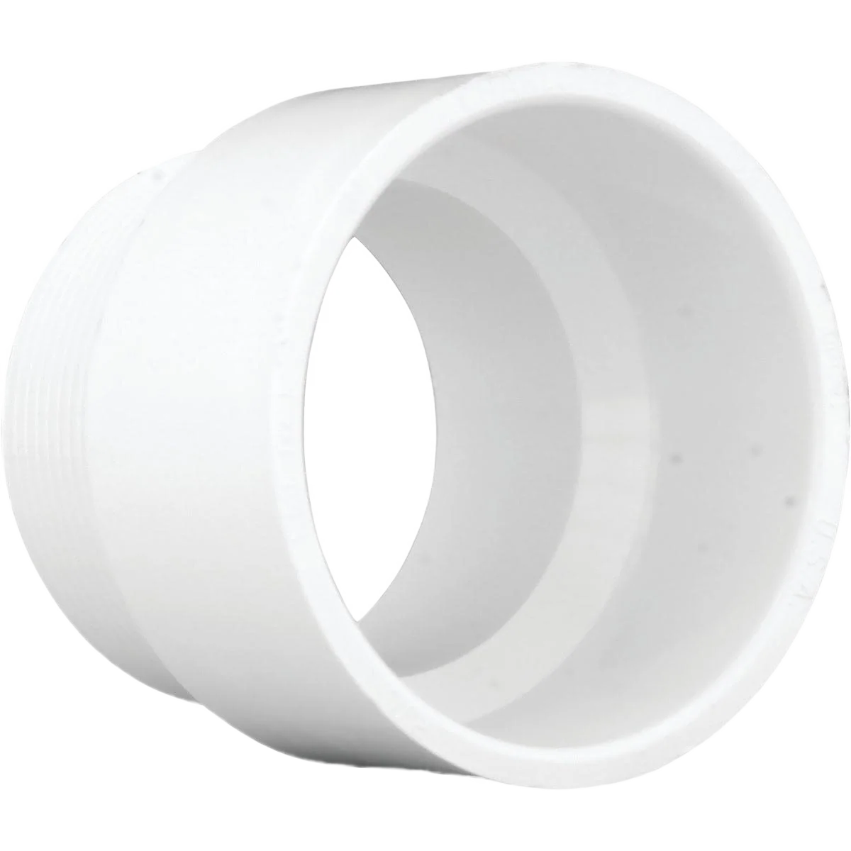 Trendy Charlotte Pipe Schedule 40 DWV PVC Adapter 3 In. Hub x 3 In. MIP Eco-Friendly