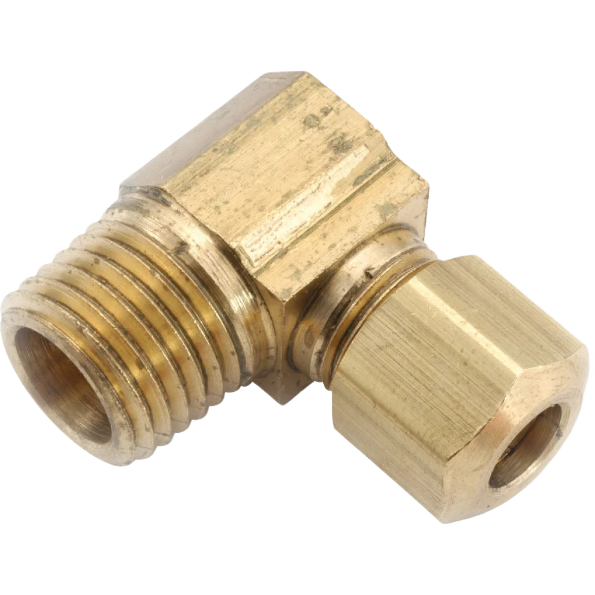 Efficient Anderson Metals Male 90 Deg. Compression Brass Elbow 3 8 In. x 1 2 In. Superior