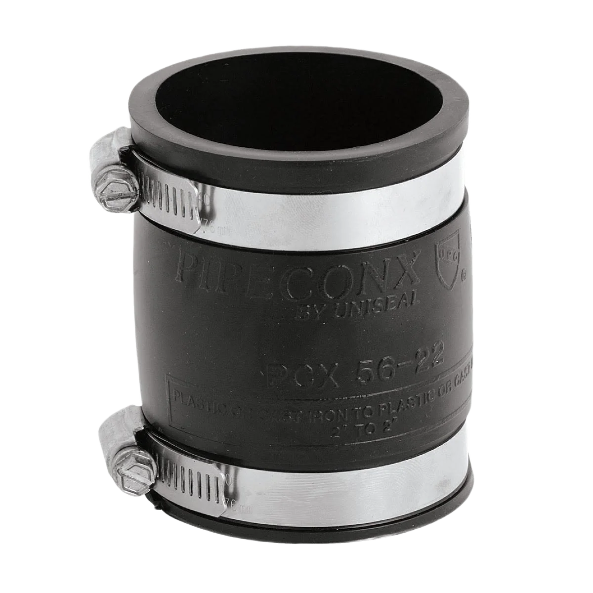 Refined Fernco Plastic to Plastic PVC Flexible Coupling 2 In x 2 In. Solid