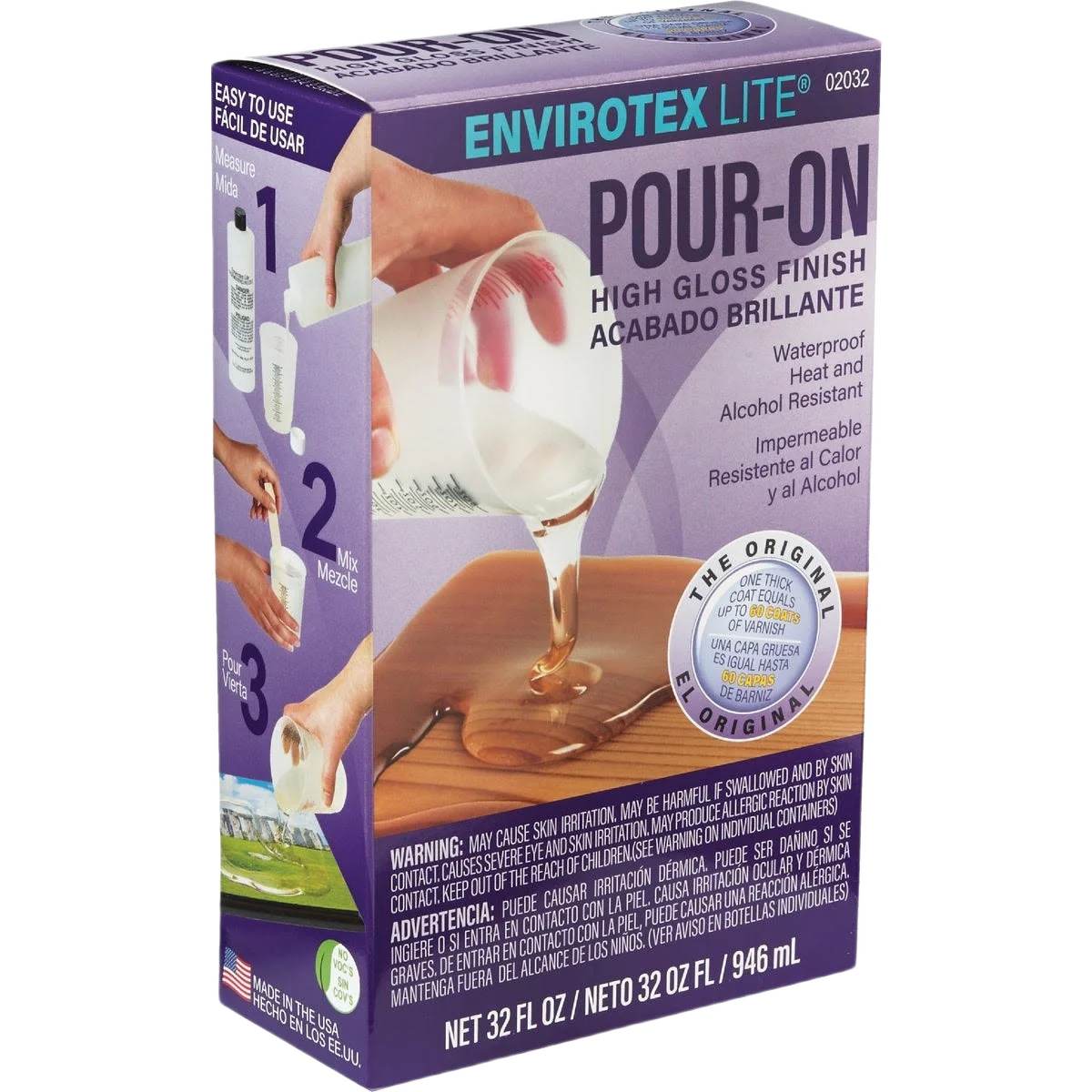 Casual Envirotex Lite Pour-On High-Gloss Finish 32 oz. Unique