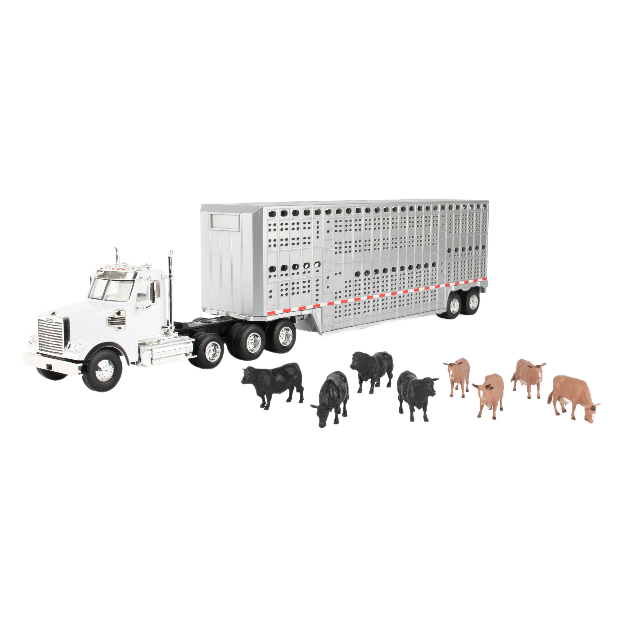 Selected TOMY John Deere Semi Livestock Set 1 32 Scale Official