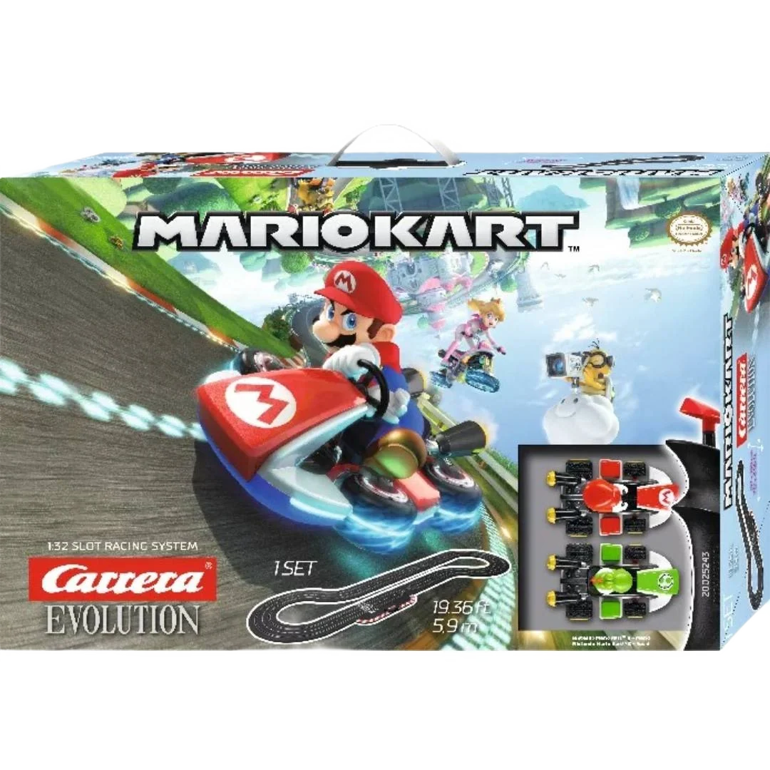Classic Carrera EVOLUTION Mario Kart Slot Car Racing System Optimized
