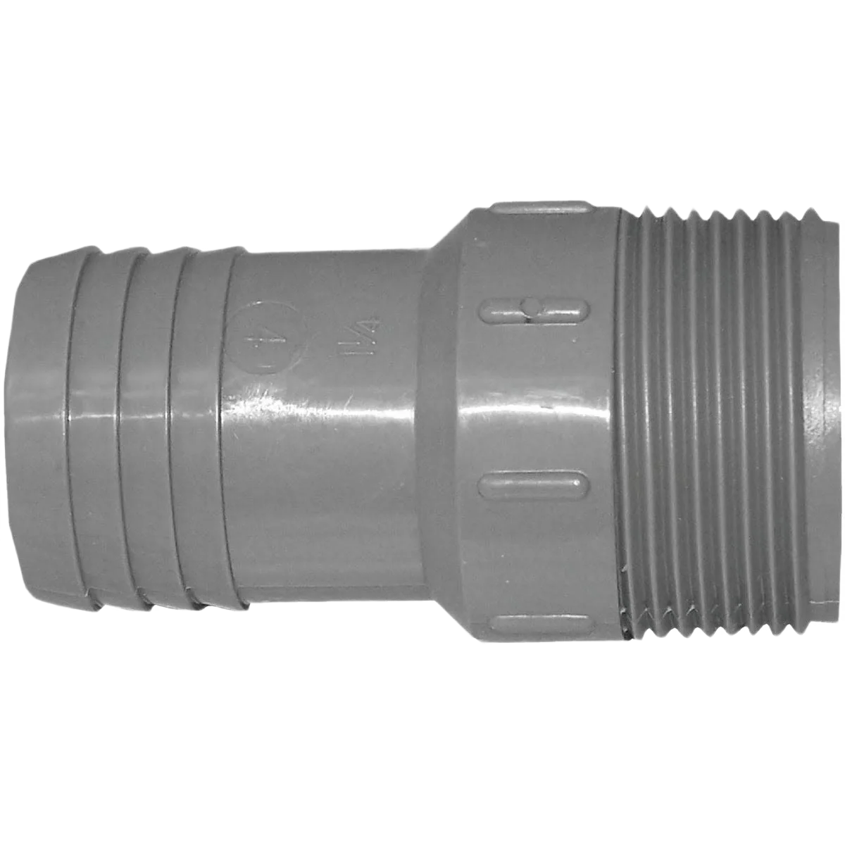 Top-Quality Boshart Polypropylene Hose Adapter 1-1 4 In. MPT x 1-1 4 In. Insert Casual