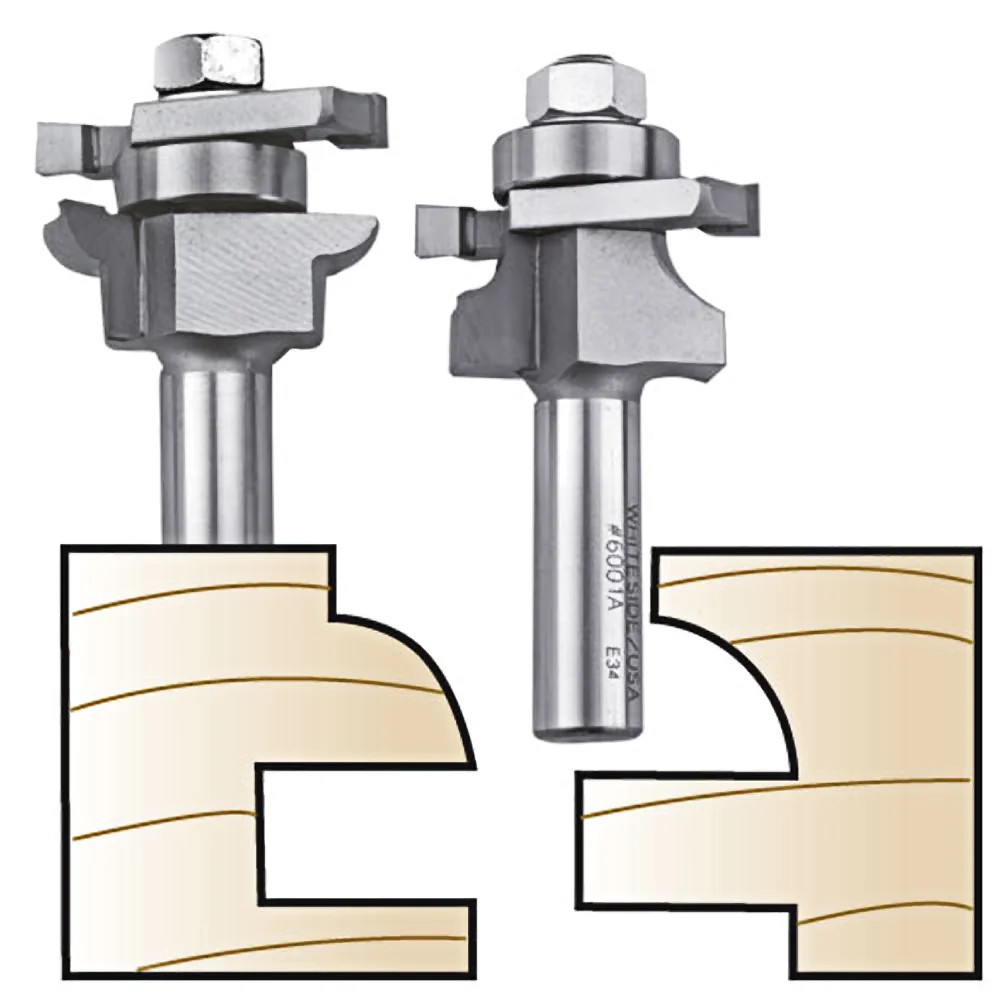 Trusted Whiteside Plywood Panel Round Stile Rail Bit Set 1 2 in. SH Sophisticated