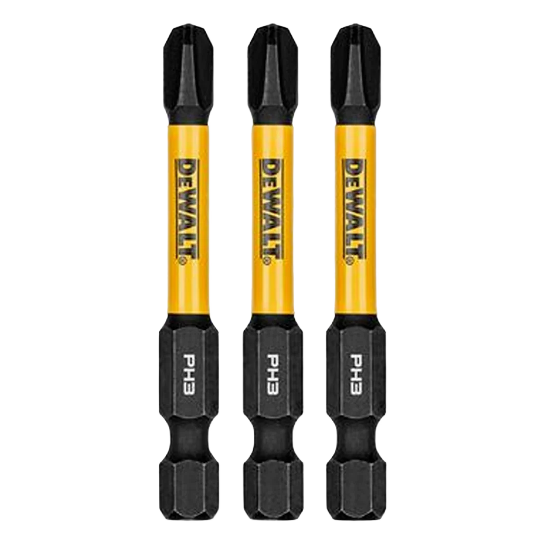 Environmentally Friendly DEWALT 2.25 Flextorq Phillips 3 Drill Bit 3-Pack Genuine