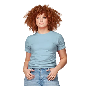 Pure Tultex XXL Unisex Baby Blue Fine Jersey Short Sleeve Shirt Responsible