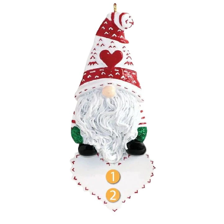 Elite Rudolph Me Personalized Christmas Gnome Ornament Fine Crafted