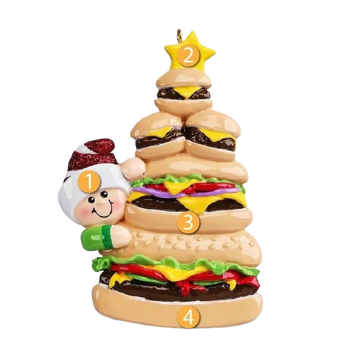 User-Friendly Rudolph Me Personalized Burger Lover Ornament Effective
