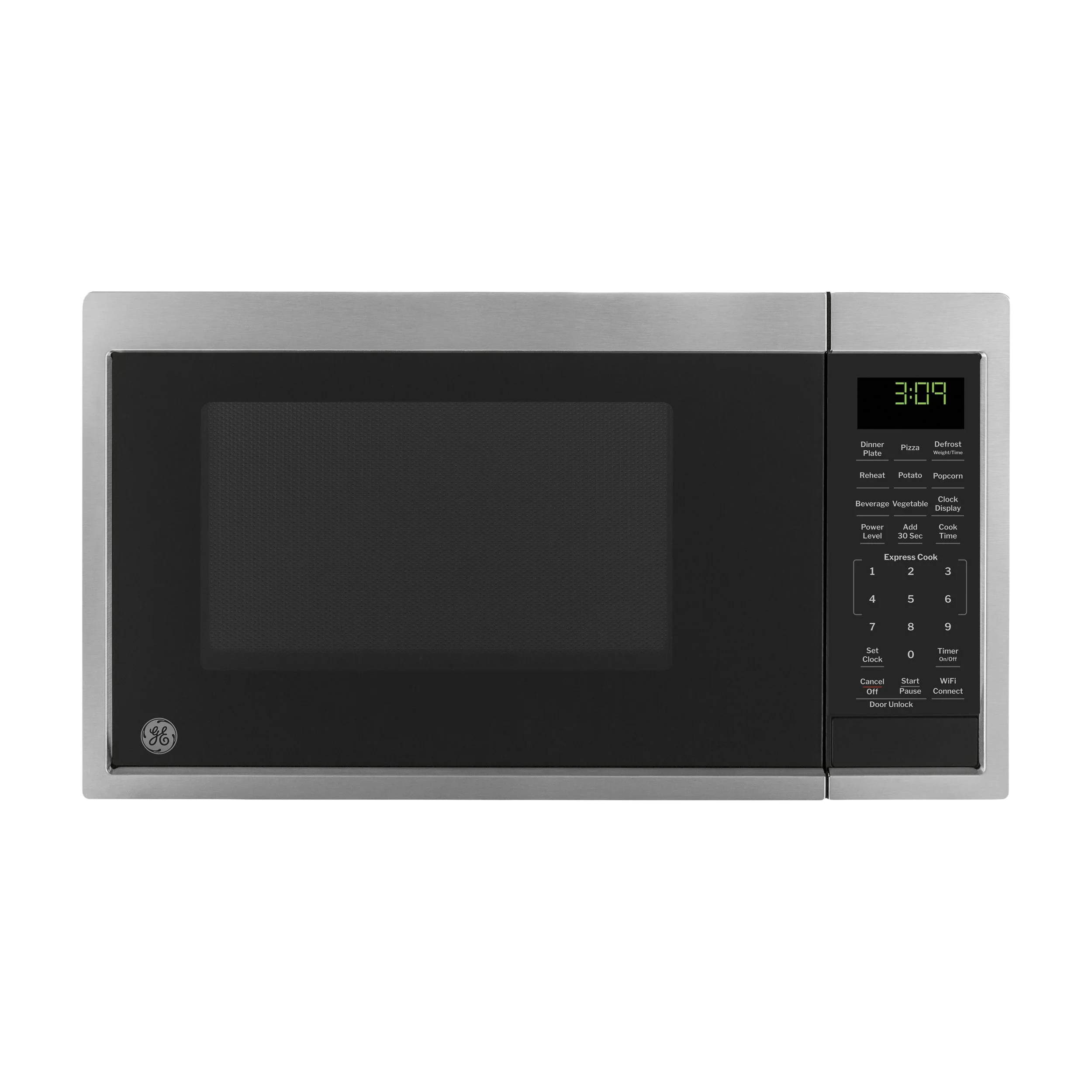 Authentic GE® 0.9 Cu. Ft. Capacity Smart Countertop Microwave Oven with Scan-To-Cook Technology Safe