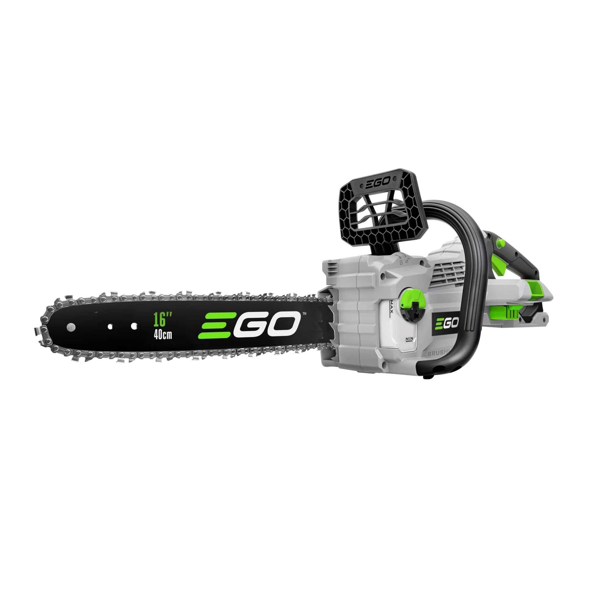 Efficient EGO Power 16 Chain Saw with 2.5Ah Battery and 210W Standard Charger Functional