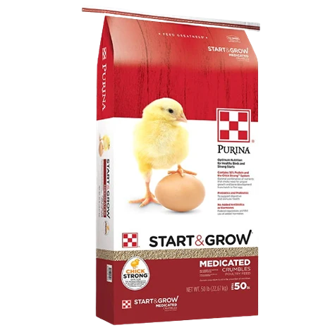 Powerful Purina Start Grow Medicated Poultry Feed 50 lb. High-Grade