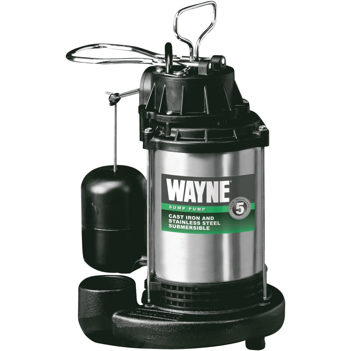 Responsible Wayne 3 4 HP Cast-Iron Submersible Sump Pump Clean