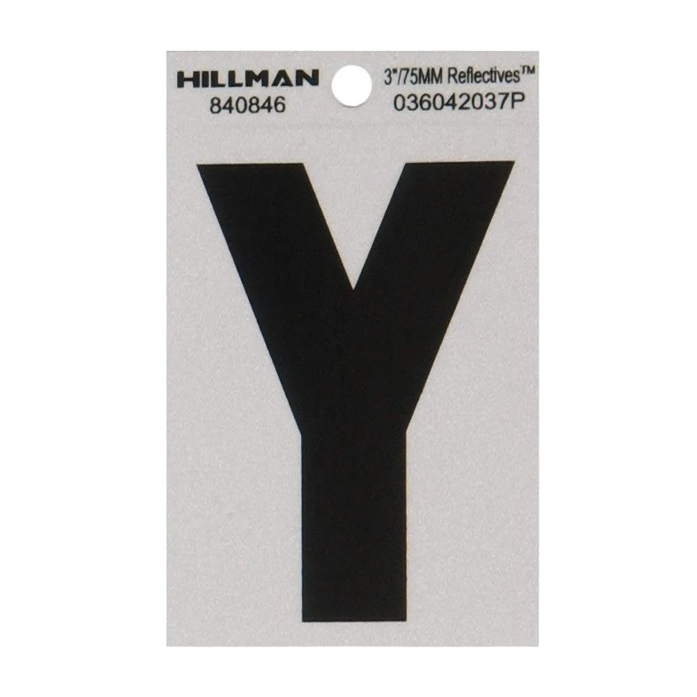 Minimalist Hillman 3 In. Black Silver Mylar - Wide Style - Reflective - Y Next-Generation