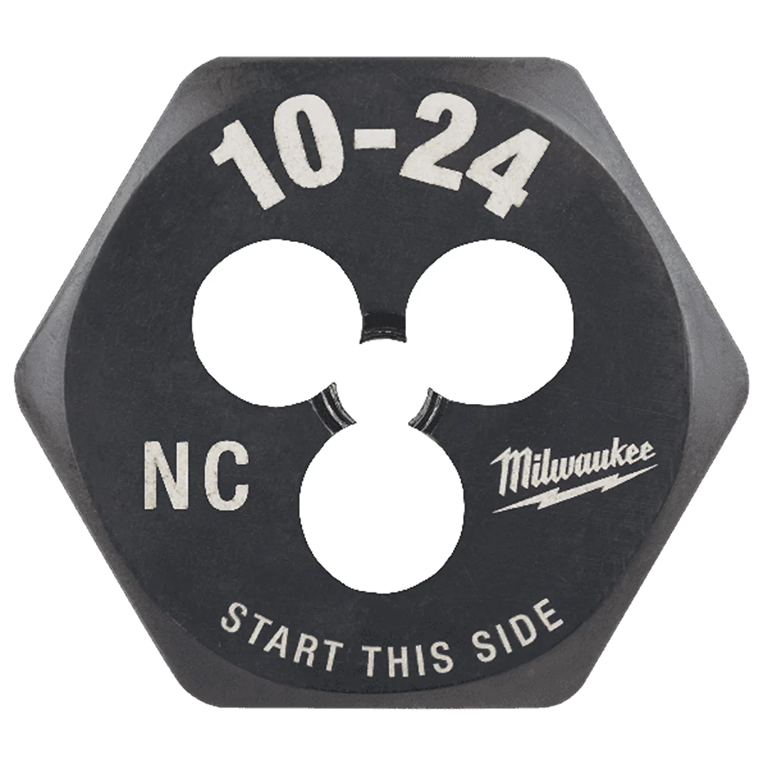 Secure Milwaukee 10-24 NC 1 Hex Threading Die High-Grade