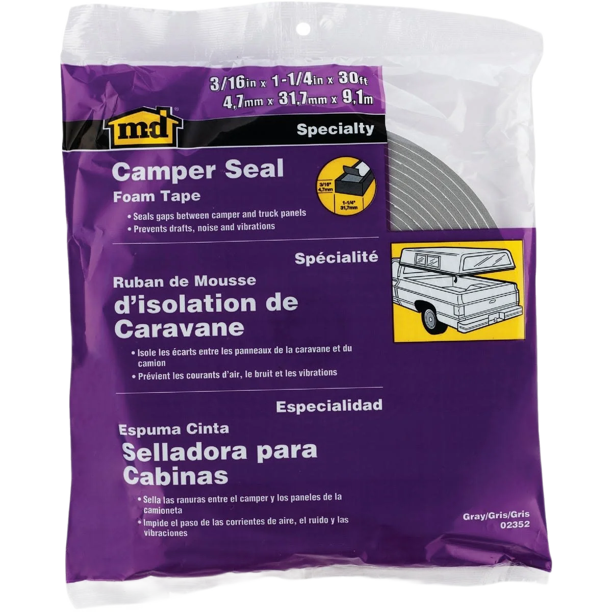 Classic M-D Camper Seal Tape Recyclable