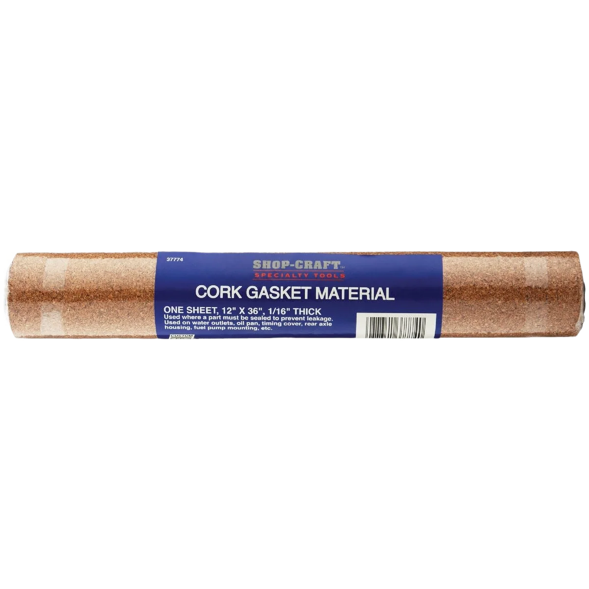 Original Custom Accessories Cork Gasket Material 12 In. W. x 36 In. L. x 1 16 In. Thick Outstanding