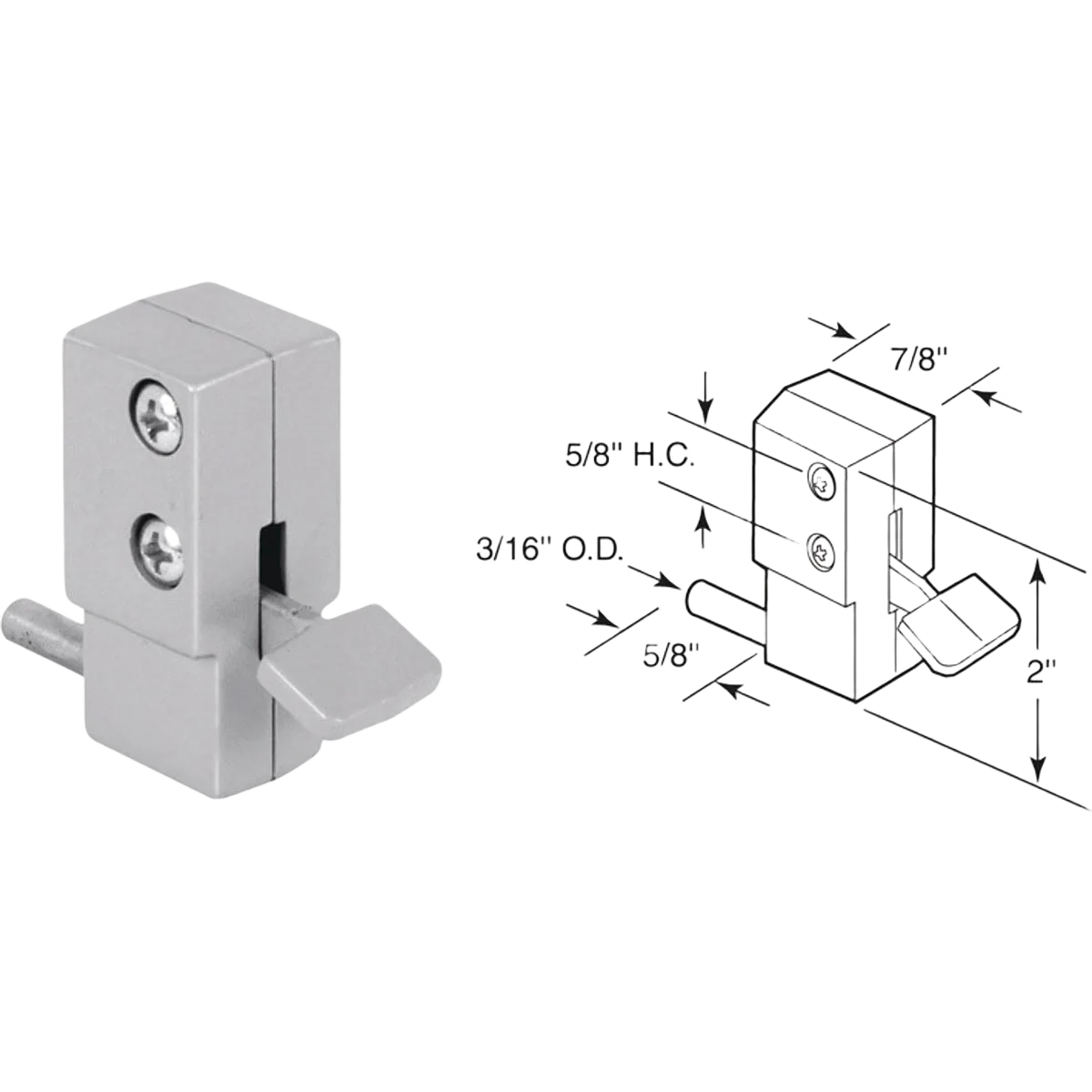 Powerful Prime-Line Sliding Door Lock Efficient