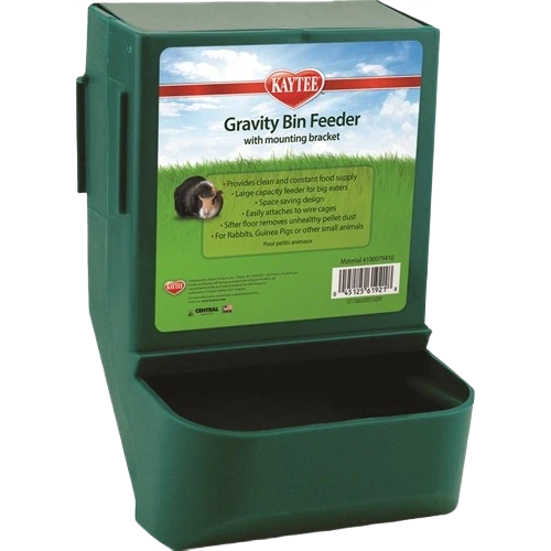 Comfortable Kaytee Gravity Bin Feeder with Bracket Authentic