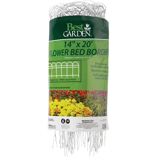 Long-Lasting Garden 14 H x 20' L Galvanized Wire Decorative Border Fence Breathable
