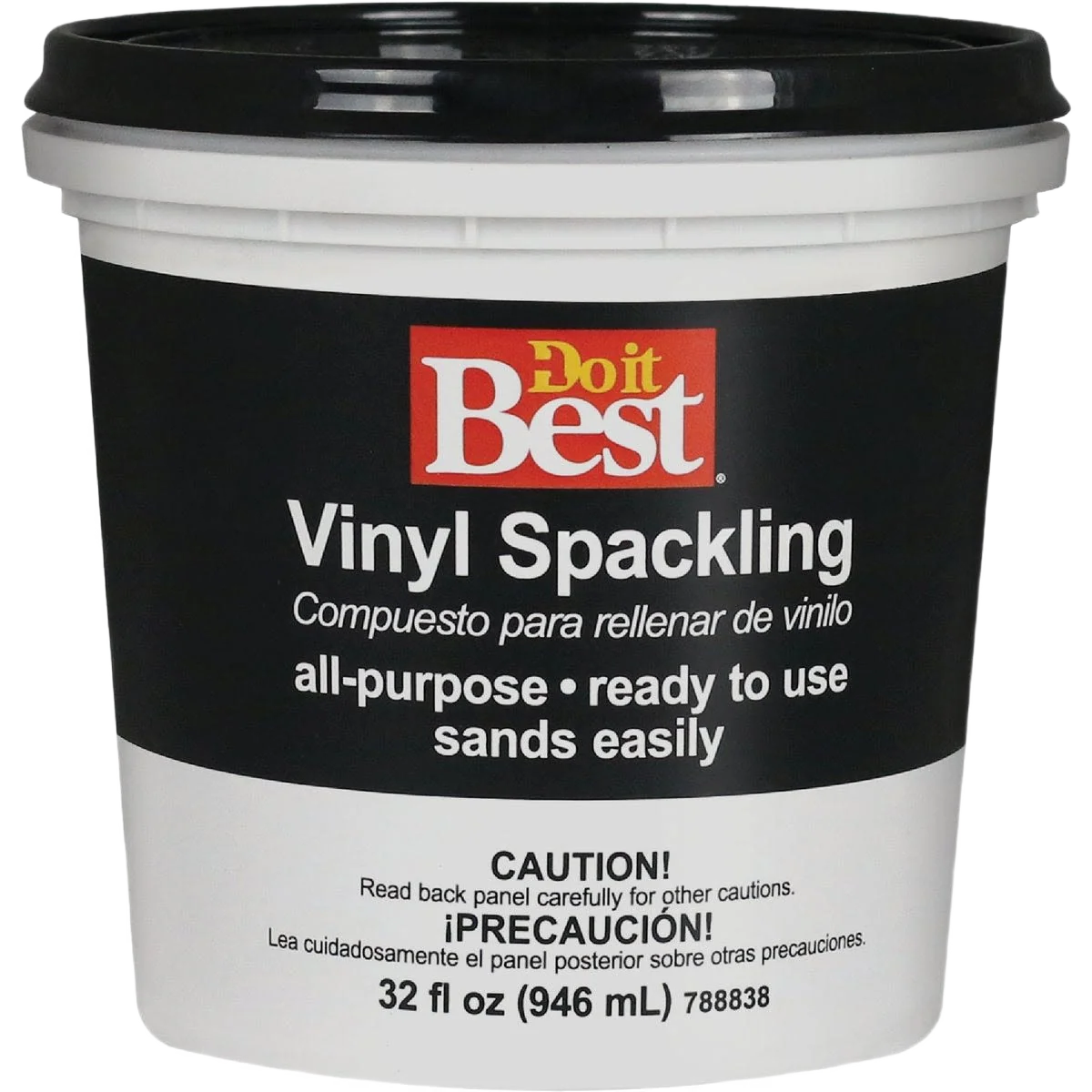 Pure Do it All Purpose Vinyl Spackling Paste 1 Quart Smooth