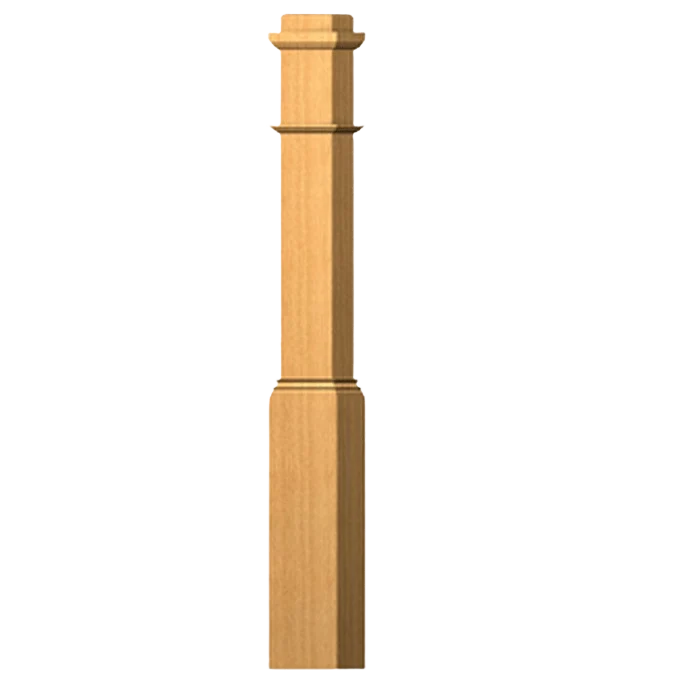 Superior Stairtrends 6-1 2 in. x 55 in. Poplar Box Newel Refined