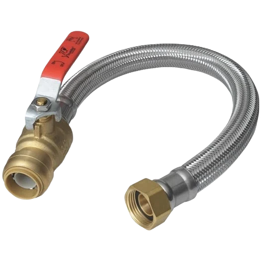 Professional SharkBite 1 2 BV x 3 4 FIP Stainless Steel Flex Water Heater Low Lead Ball Valve Practical