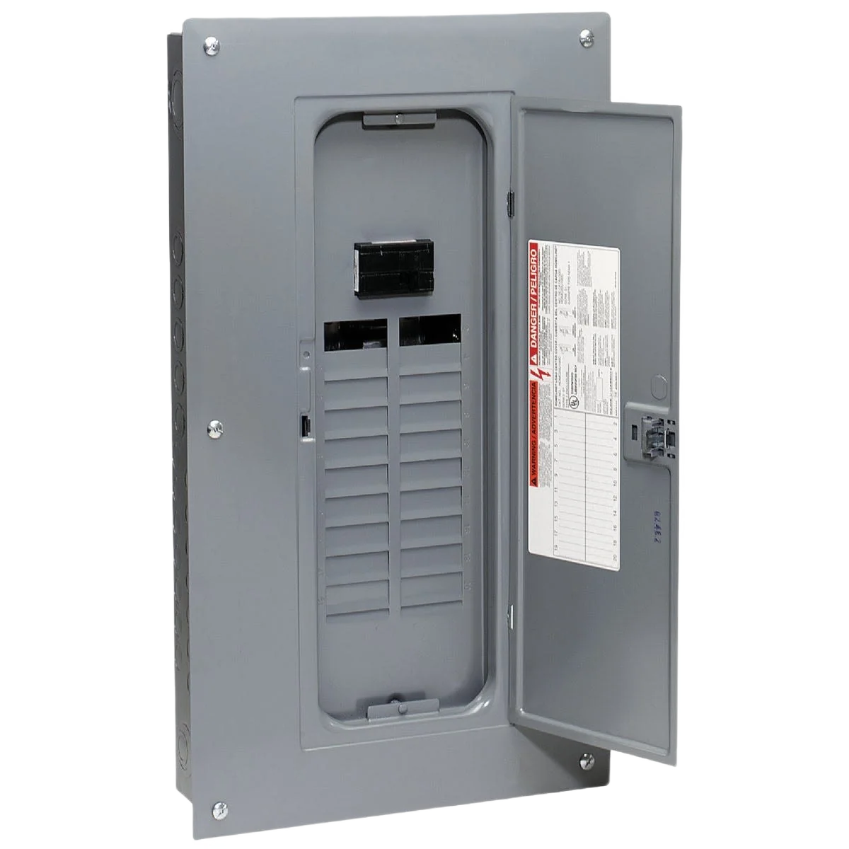 High-Performance Square D Homeline 100A Main Breaker Plug-On Neutral Load Center Organic