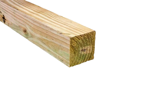 Lightweight 4 x 4 in. x 8 ft. Treated Lumber - 2 Grade User-Friendly
