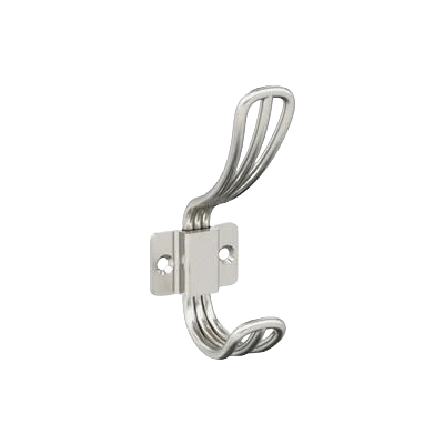 Selected Amerock Vinland Two Prong Satin Nickel Decorative Wall Hook Refined