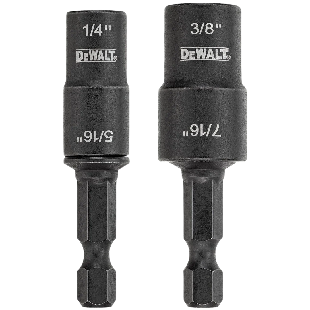 Premium Material DEWALT 1 4 5 16 3 8 7 16 2-Pc Double Ended Nut Driver Set Lightweight