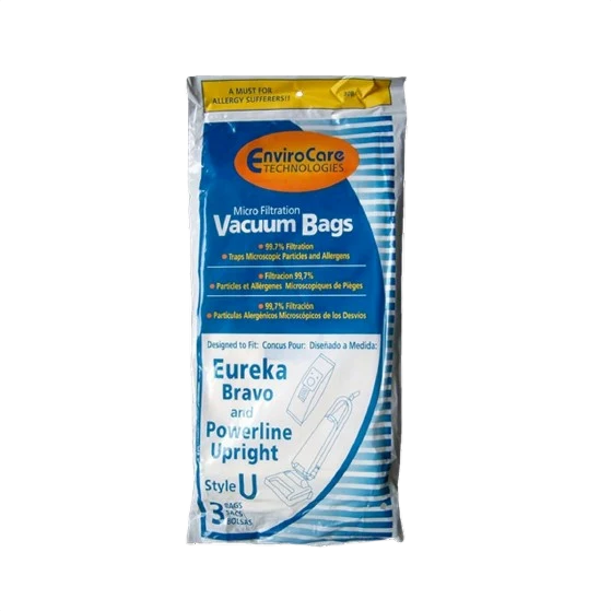 Comfortable EnviroCare Eureka Type U Upright Vacuum Bag 3-Pack Top-Quality