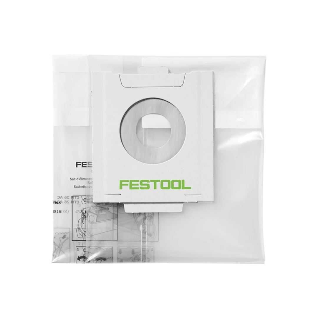 Exceptional Festool 496215 CT 36 AC Disposable Dust Collection Bags 5-Count Secure