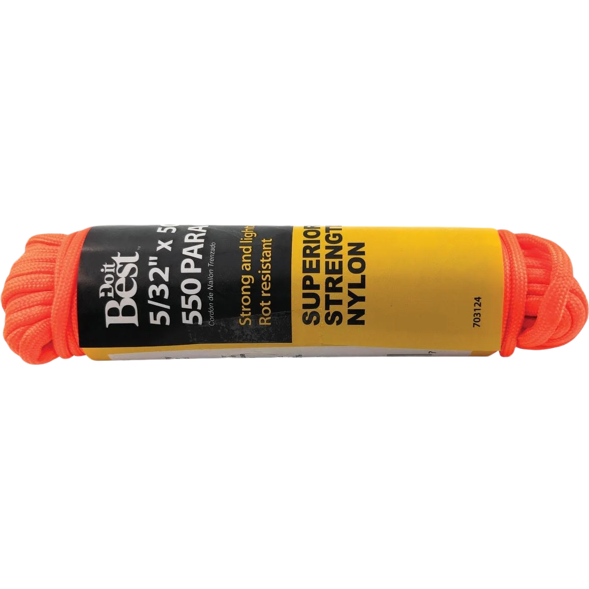 Pure Do it 50 ft. Orange Nylon Paracord Comfortable